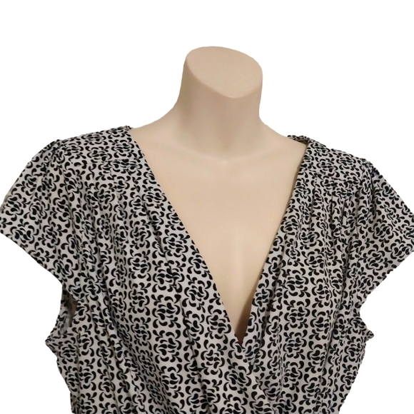 🔵BOGO FREE🔵 Loft Petites Wrap Look Dress w Matching Sash Sz 16P - Picture 4 of 7